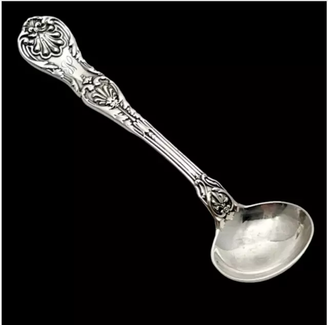 KING GEORGE Master Salt Spoon Sterling Silver 3 5/8" Heirloom by Gorham Mono N