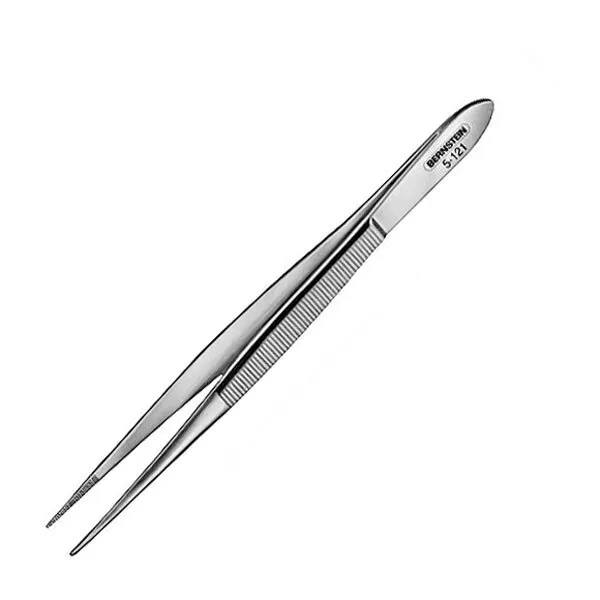 Bernstein 5-121 Engineer´s Tweezers 120mm Straight Narrow Pointed Tips Ni-Plated