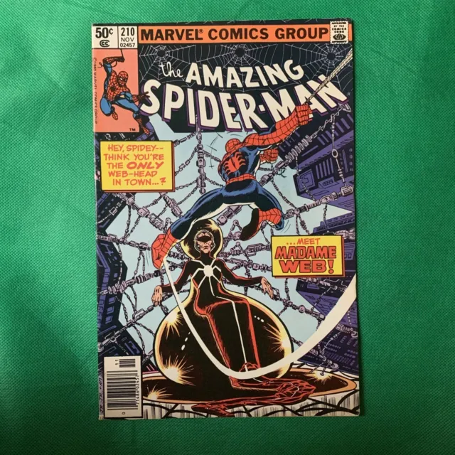 Amazing Spider-Man 210 1980 Newsstand 1St Madame Web! Hot Key Issue