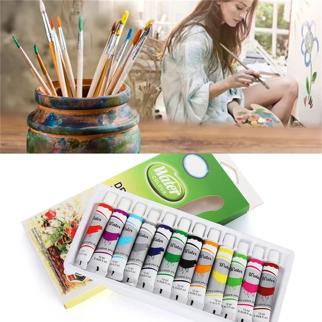 L'ACRYLIQUE ATTIRER PIGMENT de broussailles aquarelle peintures ...