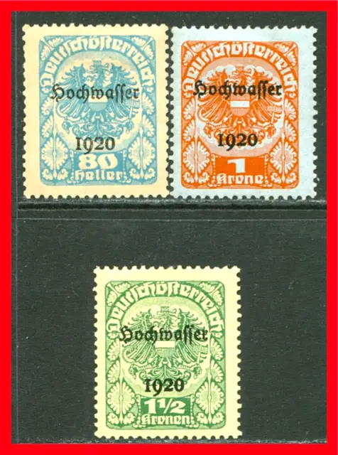 Austria Semi-postal Stamps Scott B39-B41, Mint Hinged Partial Set!! A179