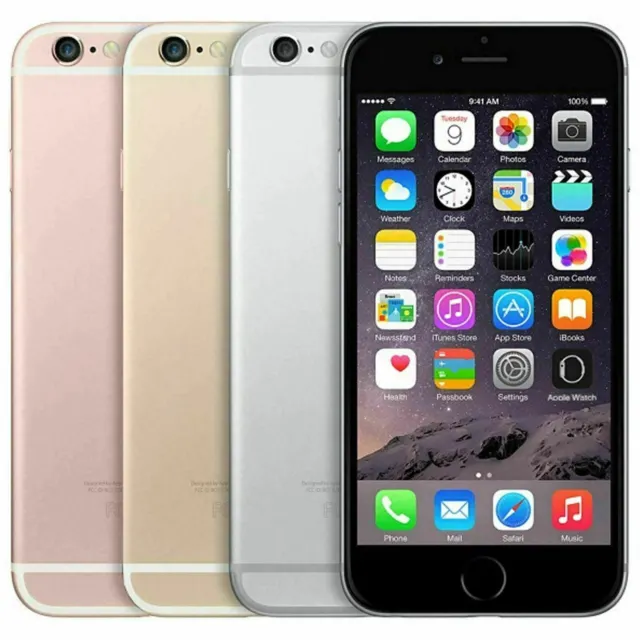 Apple iPhone 6 16GB 64GB 128GB 4G Unlocked Grey Gold Silver - Very Good Grade A