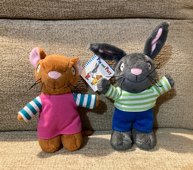 PIP & POSY Rabbit & Mouse Plush Soft Toy Bundle £29.99 - PicClick UK