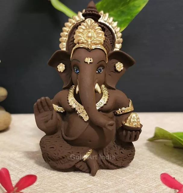 Cuite Noir Ganesha pour Voiture Tableau Bord Idol Maison Bureau Décor Gift  3.5x2 