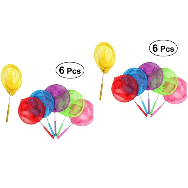 12 piezas Red telescópica extensible retráctil de acero inoxidable colorida para niños