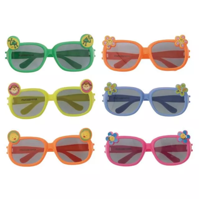 Unique Party Childrens/Kids Assorted Designs Sunglasses (Pack of 6) (SG25426)