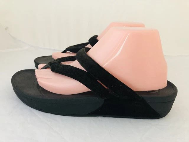 fitflop Womens Black Sandals/thongs Flip-flop Platform .Size 10 2
