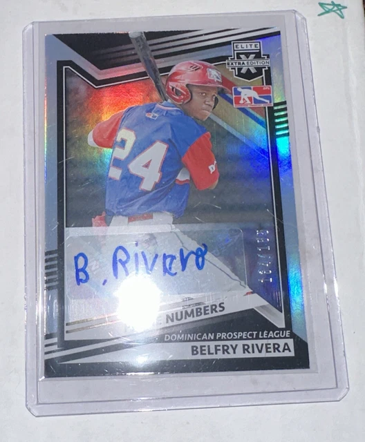 2022 Panini Elite Extra Edition - DPL Signatures #199 Belfry Rivera /185