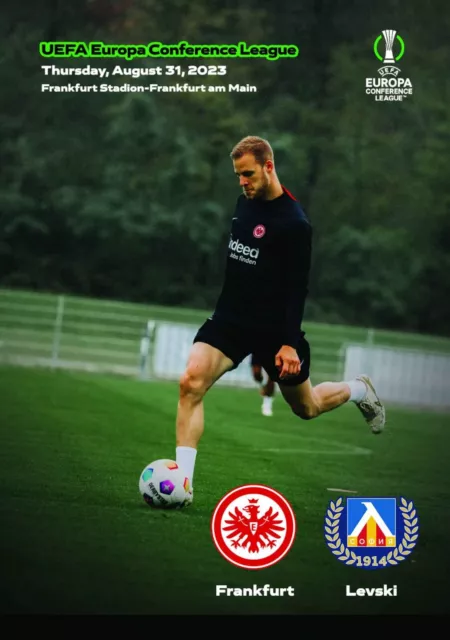 EINTRACHT Frankfurt Germany v LEVSKI Sofia Bulgaria 31 August 2023 ECL FAN 12 pg