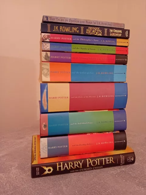 J K Rowling Harry Potter complete paperback hardback book set bundle Some 1st Ed