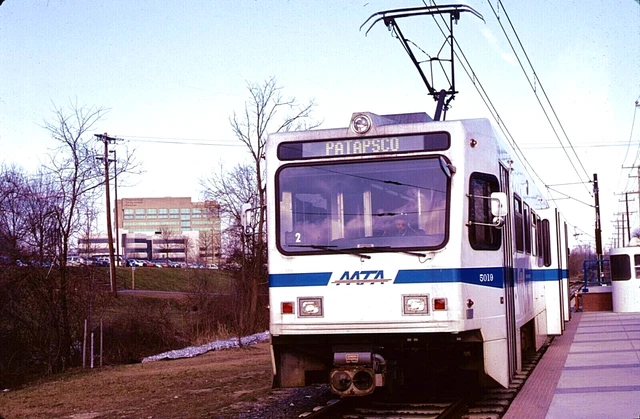 Original Kodachrome Slide Baltimore Lrv #5019 Timonium January 18, 1992