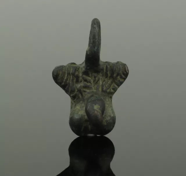 SUPERB ANCIENT ROMAN BRONZE PHALLIC AMULET PENDANT - CIRCA 2nd Century AD   103