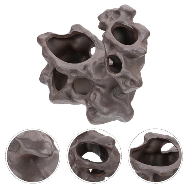 Decorazione Per Acquario A Forma Di Barile Rotto - Grotta Per Pesci Betta E Gamberi - Foto 3