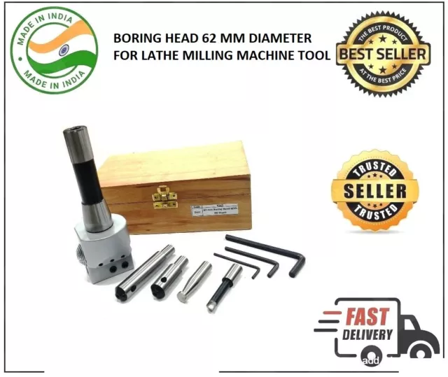 Boring Head 62 Mm Diameter For Lathe, Milling Machine -Fly Cutter
