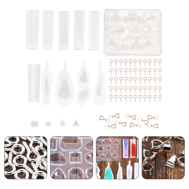 125 Pcs Kieselgel Silikonform-Set Epoxidformen Für Ohrringe Schmuckharz Aus