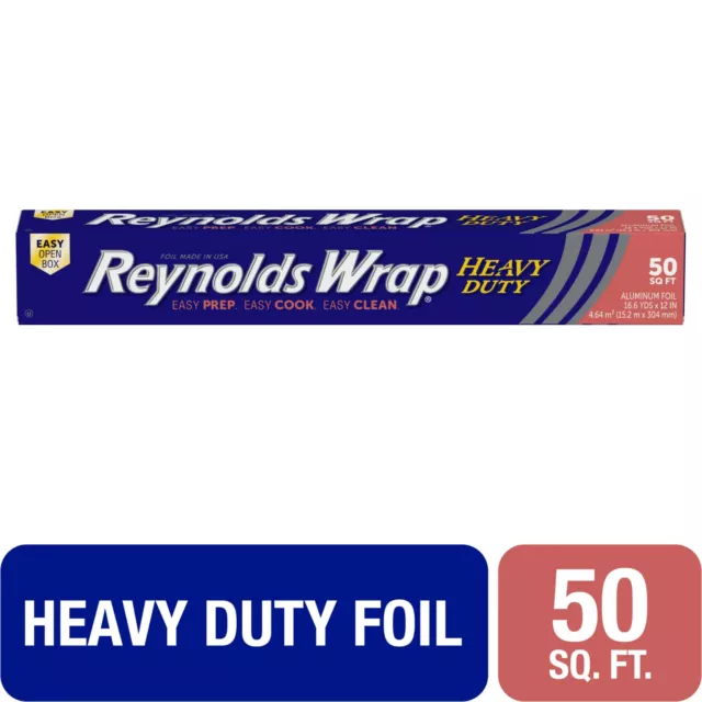 Reynolds Wrap Heavy Duty Aluminum Foil 50 Square Feet Fast Shipping