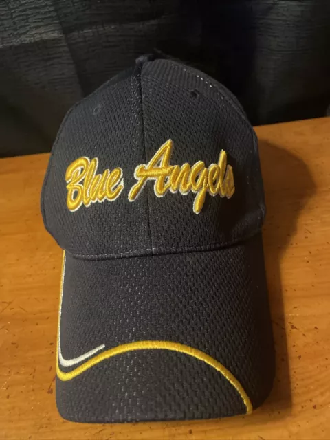 U.S Navy Blue Angels Baseball Hat Air Show Elite Sportswear Blue/ Yellow