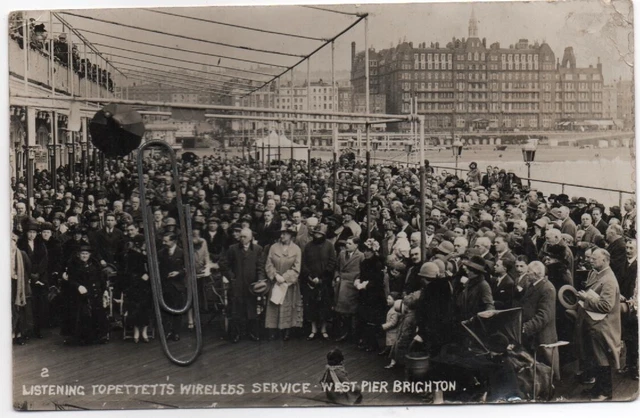 Listening To Pettett's Wireless Service - West Pier - Brighton - East Sussex