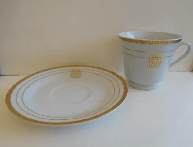 Railroad-Union Pacific Cup & Saucer Safety China Pattern