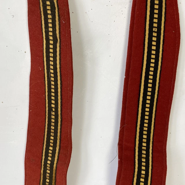 Antique French curtain drape tie back tiebacks 19th century French textiles