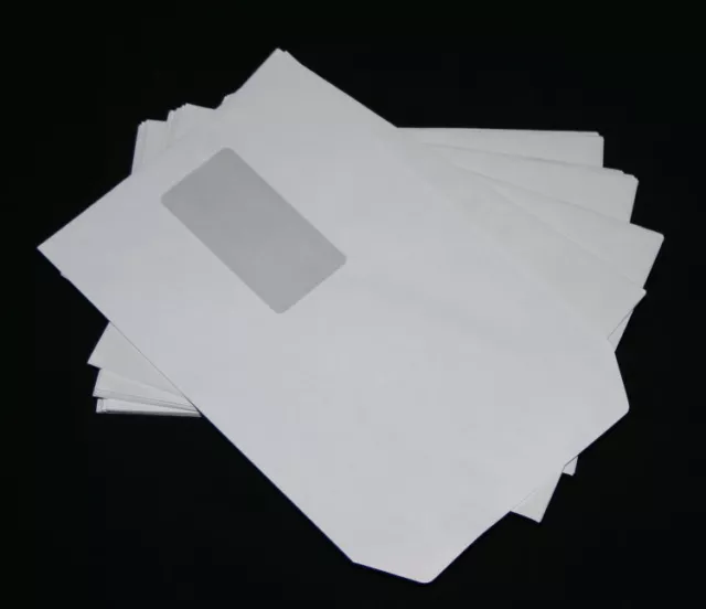 1000 St.Versandtasche Briefumschlag mit Fenster, A5, Papier, weiß, selbstklebend