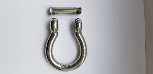 Osculati Bow shackle AISI 316 10mm - Allen recessed pin 01.081.10 - 0108110