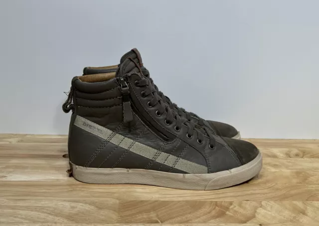 Diesel D-String High Top Zipper Sneakers Leather Men’s Size 9.5 Shoes