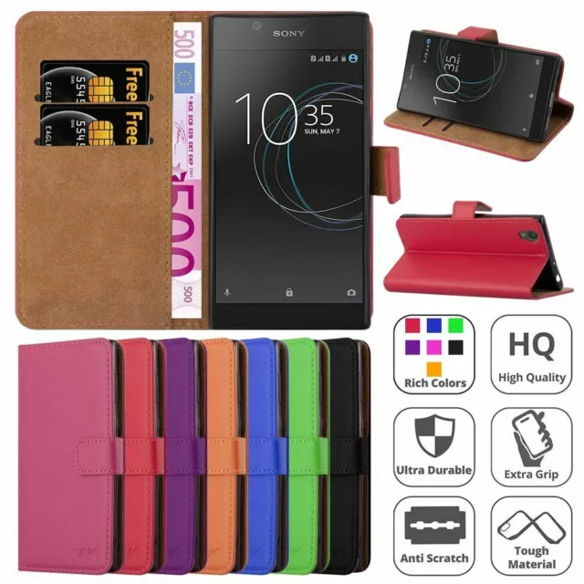 Xperia Various Models Phone Case Leather Wallet Flip Stand Cover for Sony