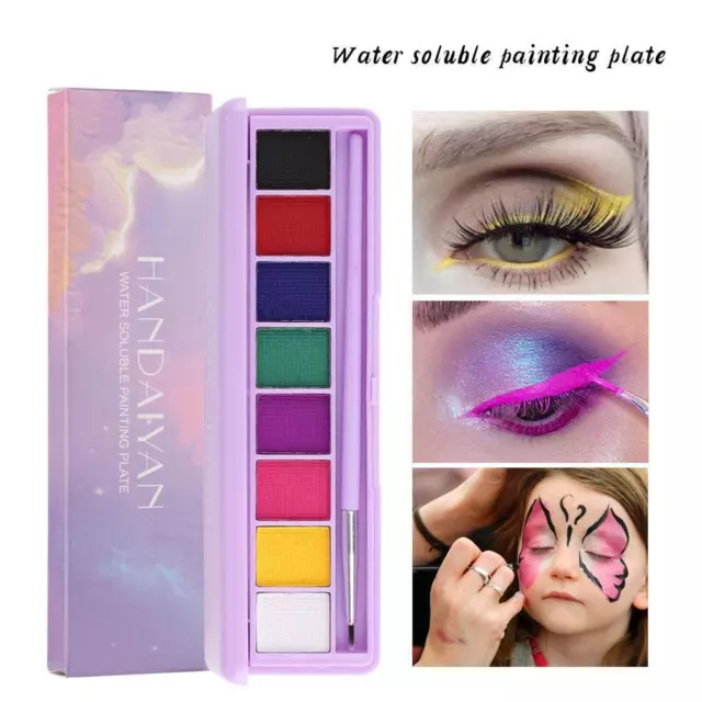 6 Colors Neon Glow Face Painting Makeup Fluorescent Water Activated  Eyeliner