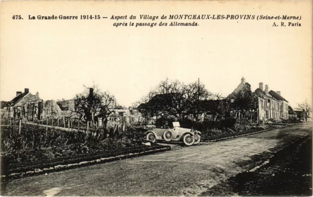 MILITARY CPA Aspect du Village de Montceaux-les-Provins (317580)
