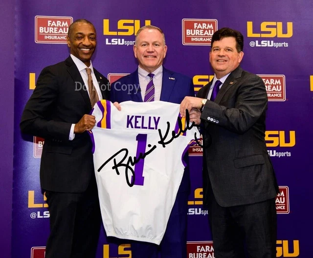 Brian Kelly Signed Photo 8X10 Rp Autographed Picture Lsu Tigers New Coach