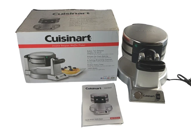 Cuisinart WAF-F20P1 Double Belgian Waffle Maker - Stainless Steel W/ Alarm