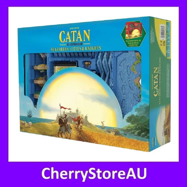 Catan 3D Edition Seafarers and Cities and Knights Expansion Extension Board Game