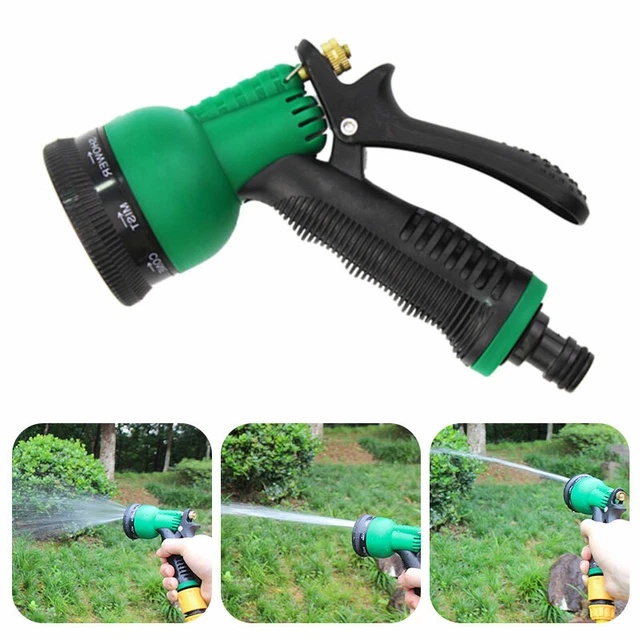 Gartenbrause mit 8 Funktionen Handbrause Wasserbrause Gartendusche Düse Spritze