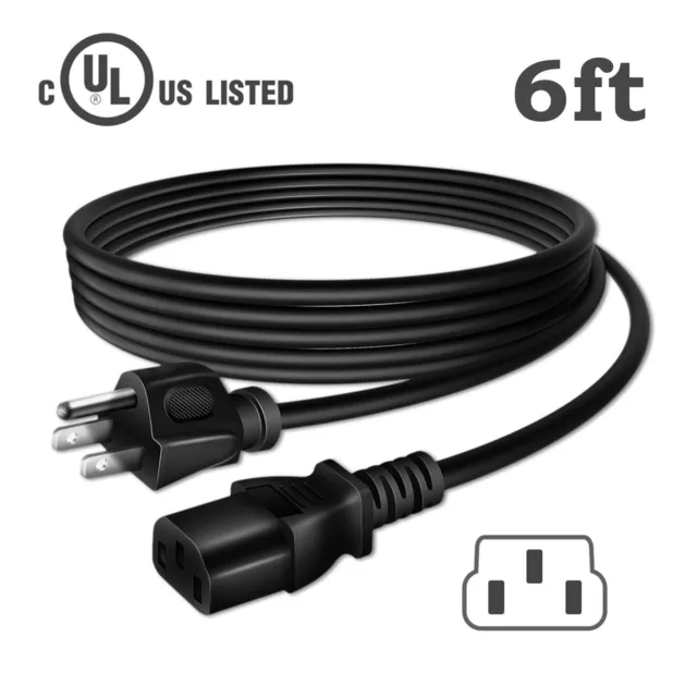 Pkpower 6ft UL AC Power Cord for Power Smokeless Grill XL Model PG1500XL 3-prong