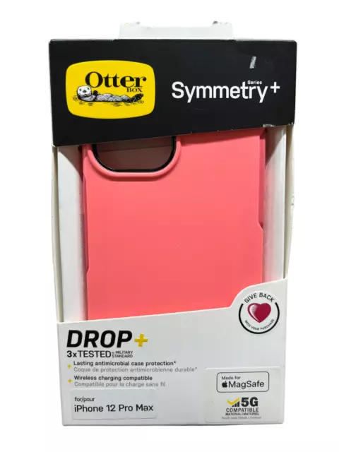 Otter Box Symmetry+/Drop+ Case Cover Schutzhülle Apple iPhone 12 Pro Max Pink