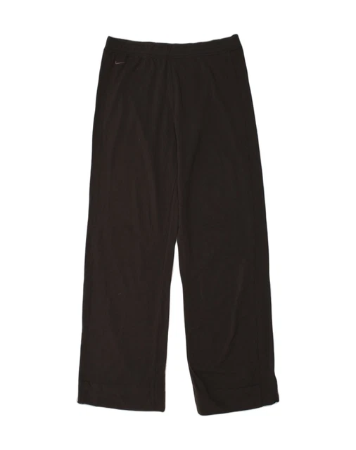NIKE Girls Tracksuit Trousers 10-11 Years Medium Black Nylon AM93