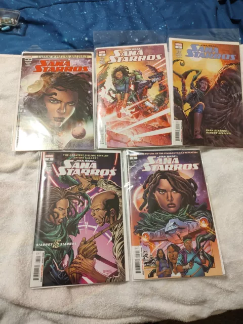 Star Wars Sana Starros 1-5 Complete Comic Lot Run Set Marvel Collection