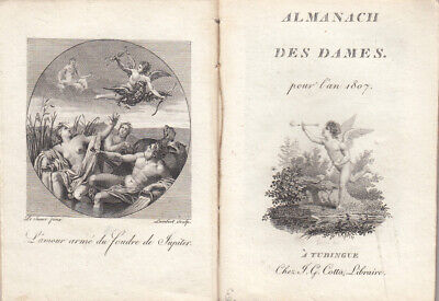 Almanach des Dames 1807 Tübingen Cotta 5 Kupfertafeln 2