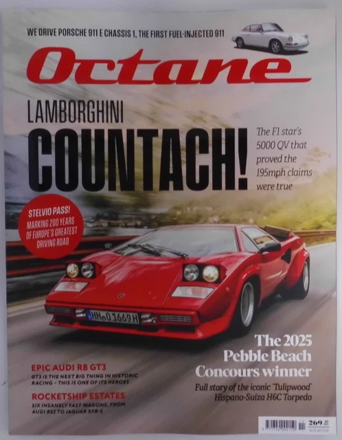 MAGAZINE OCTANE NOV 2025. Lamborghini Countach 500 QV +200 Ans Du Pass ...