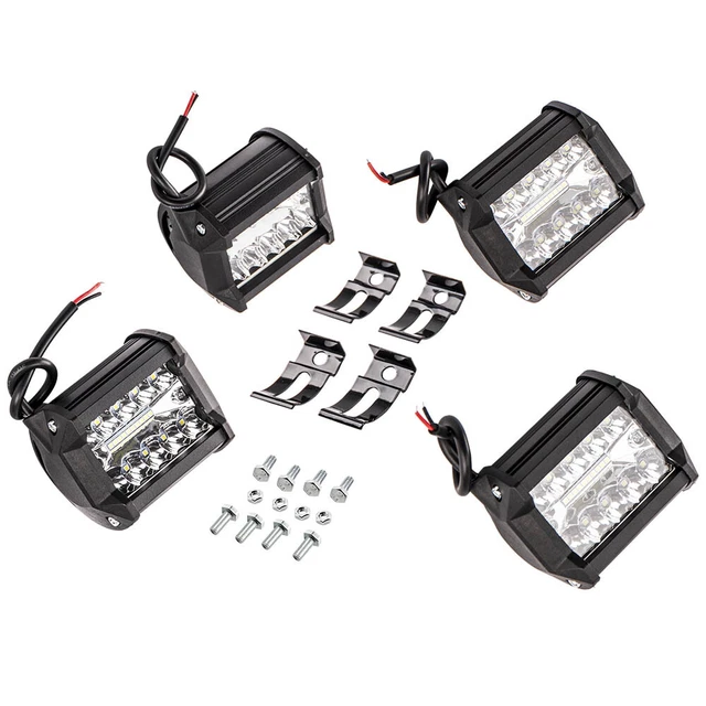 120W 12000LM 4'' inch 3-ROWS LED Work Light Bars for Ford F150 F250 F350