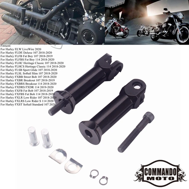 REAR PASSENGER FOOT Peg Bracket For Harley Fat Boy Street Bob FXBB