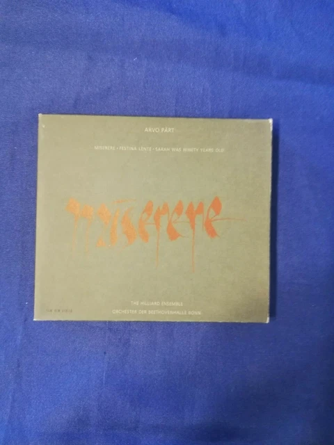 Arvo Part - Miserere -  Cd Ecm