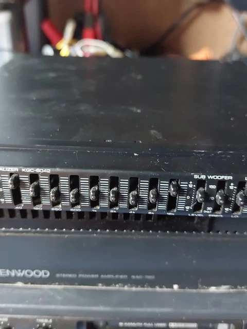 Raro equalizzatore grafico auto Old Skool anni '80 Kenwood KGC-6042
