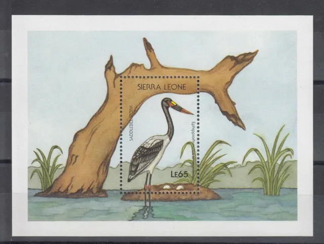 Timbre Stamp Bloc Sierra Leone Y&T#80 Oiseau Bird Neuf**/Mnh-Mint 1988 ~E08