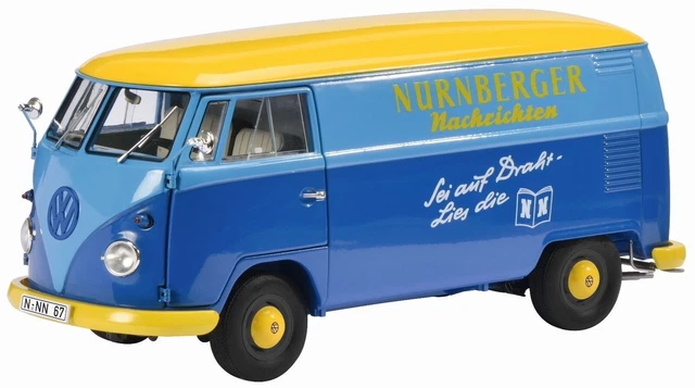 Modèle Réduit Schuco Volkswagen T1 Fourgon - Livrée Nurnberger Nachrichten - Échelle 1/18 - Neuf