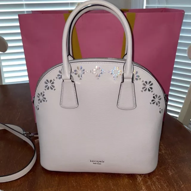 Sylvia perforated large satchel hotsell