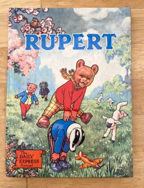 Rupert Annual 1958 Not inscribed Not Price Clipped Painting & Puzzle untouched