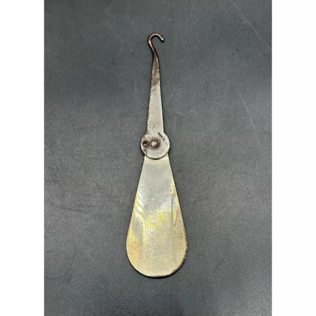 Vintage Shoe Horn Button Hook Buttoner Advertising OC Kellys St Louis Folding 3