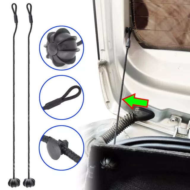 2 For AUDI Q5 SQ5 8R A3 8P MK2 Tonneau Parcel Shelf Cover Strap String Clip Rope